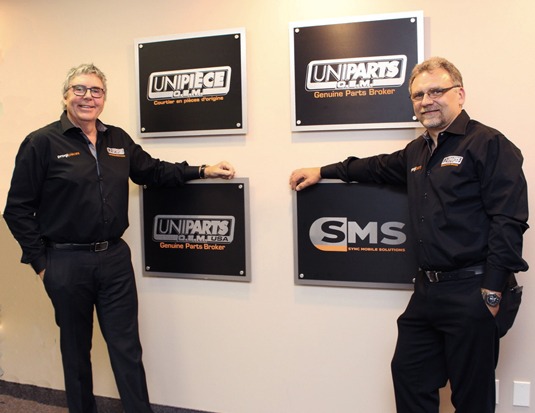 Uni-Pieces_Boisbriand_2018_CRD_MB_WEB Claude Zalac, président d’UniPièce OEM et son vice-président Mike Kaplaniak (Photos : Michel Beaunoyer)